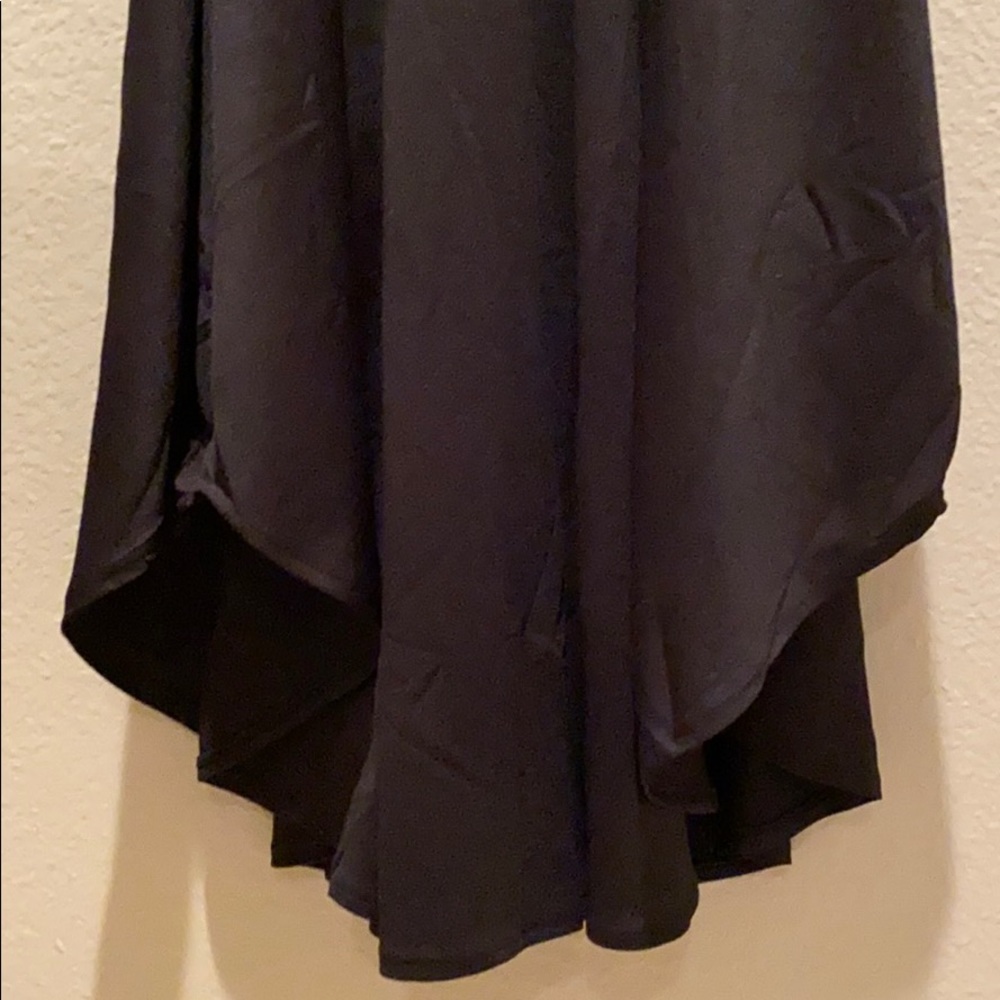 MILAN KISS Black Mock-Neck Tie-Waist Midi Dress - Picture 4 of 8